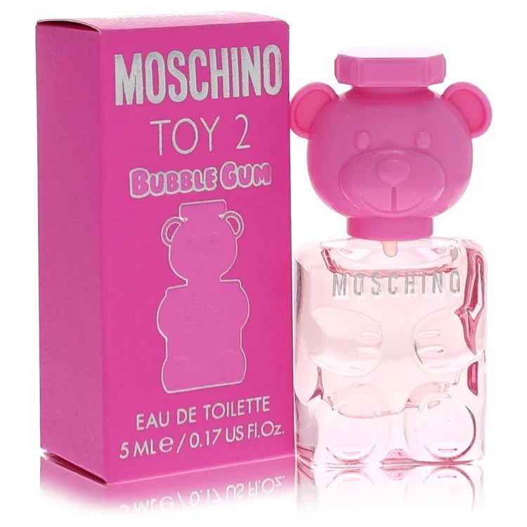 Moschino Toy 2 Bubble Gum perfume bottle and packaging on a white background