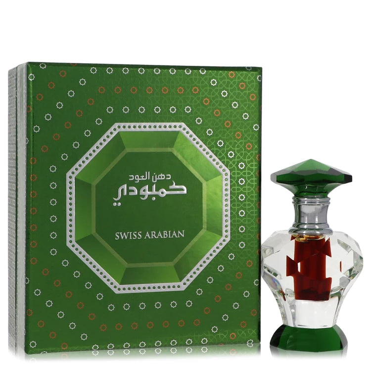 Swiss Arabian Dood Cambodi perfume oil bottle - woody attar with Cambodian oud, sugar and leather