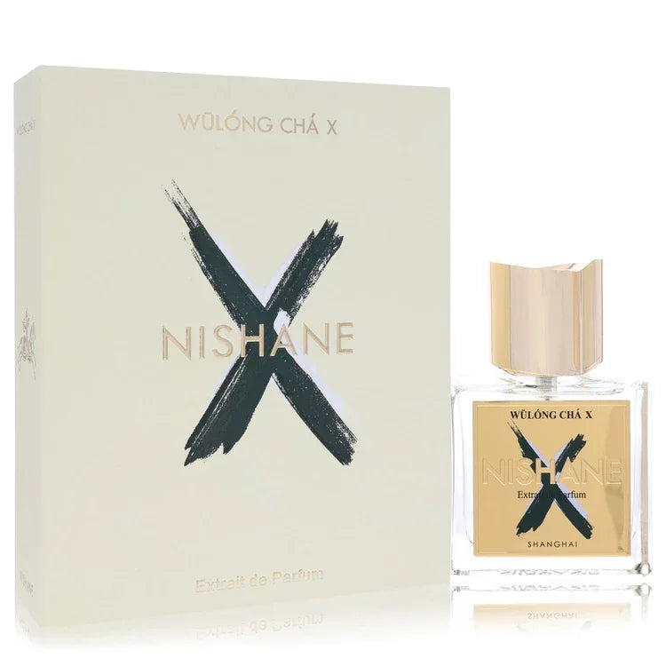 Nishane Wulong Cha X Cologne bottle — citrus aromatic fragrance with bergamot, orange, mandarin, litchi, tea, musk and fig