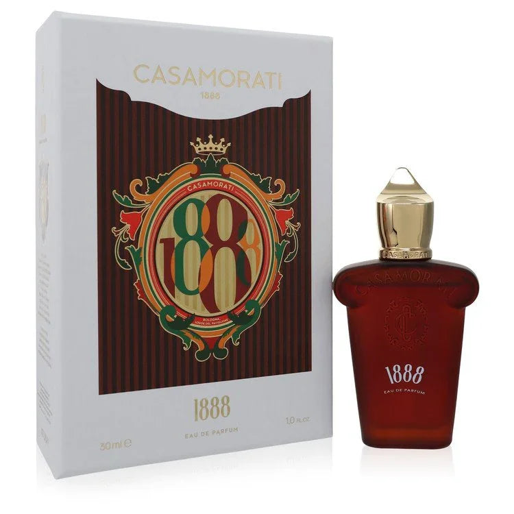 Casamorati 1888 perfume bottle and packaging on a white background