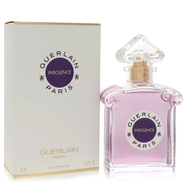 Guerlain Insolence Eau de Parfum bottle — Floral Fruity women's fragrance with red berries, violet, orris root, and tonka bean notes