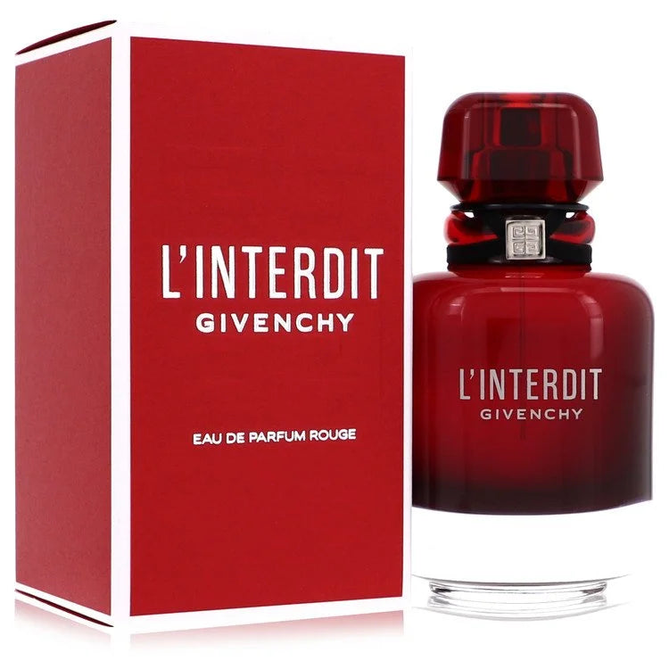 Givenchy L'Interdit perfume bottle and packaging on a white background