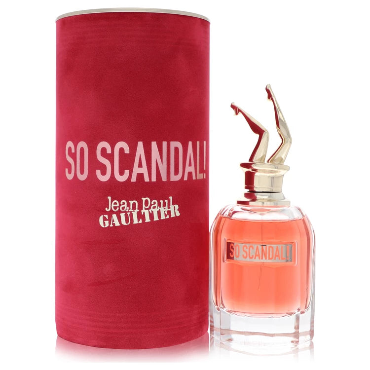 Jean Paul Gaultier So Scandal! Perfume bottle — audacious floral women fragrance with raspberry, orange blossom, tuberose, milk, and sandalwood.