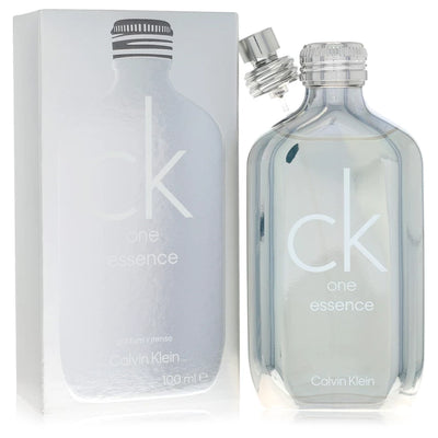 Calvin Klein CK One Essence Parfum Intense bottle with Italian bergamot, blood orange, green tea, sandalwood and musk