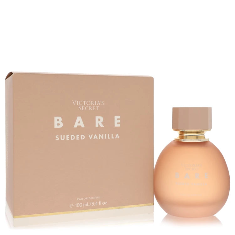 Victoria's Secret Bare Sueded Vanilla perfume bottle and packaging on a white background