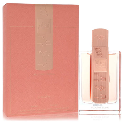 Angham Second Song by Lattafa eau de parfum bottle, a sweet floral fragrance with bergamot, pear, and pear blossom top notes