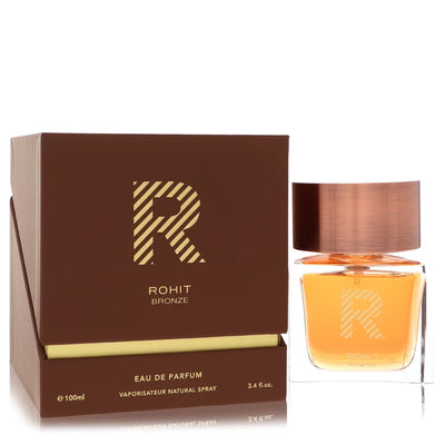 Bharara Rohit Bronze Eau de Parfum bottle with saffron, Bulgarian rose, amber, brown sugar, tonka bean and musk
