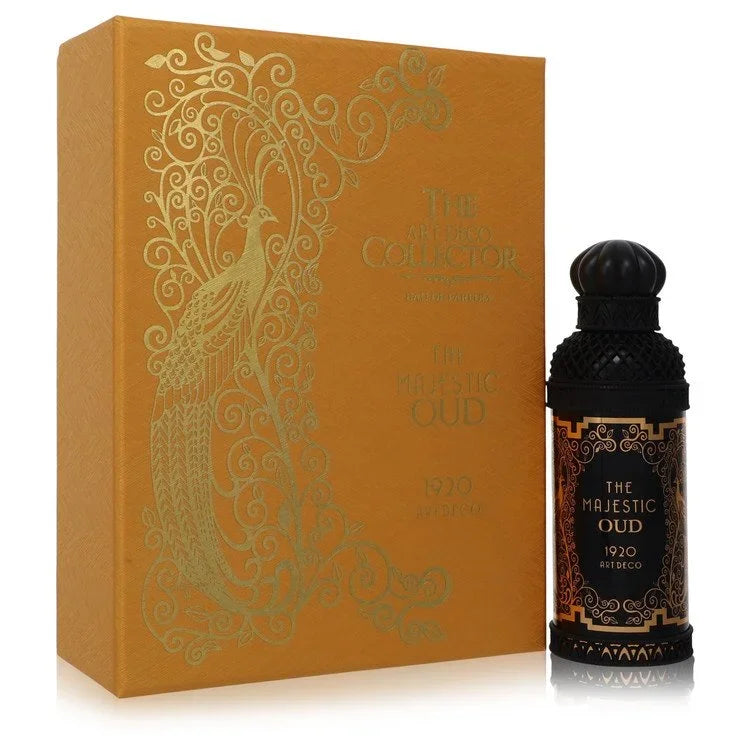 The Majestic Oud by Alexandre J Perfume bottle — bold oriental woody luxury fragrance with saffron, spices, oud, rose, amber, sandalwood, and musk