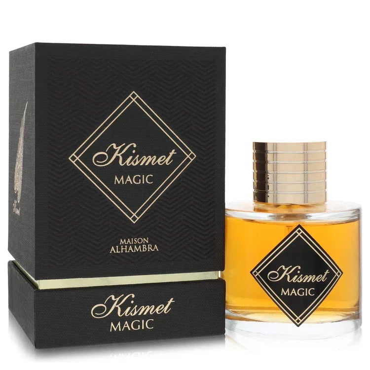 Maison Alhambra Kismet Magic Eau de Parfum bottle — men's aromatic woody oriental EDP with bergamot, cardamom, sandalwood and vetiver