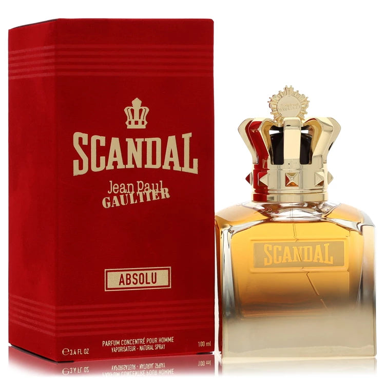 Jean Paul Gaultier Scandal Pour Homme Absolu bottle - spicy floral woody fragrance with lemon, bergamot, pepper, violet, iris, ambroxan, and cedarwood