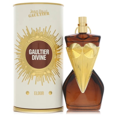 Jean Paul Gaultier Gaultier Divine Elixir Parfum golden corset bottle with salty notes, tuberose, tonka bean and vanilla