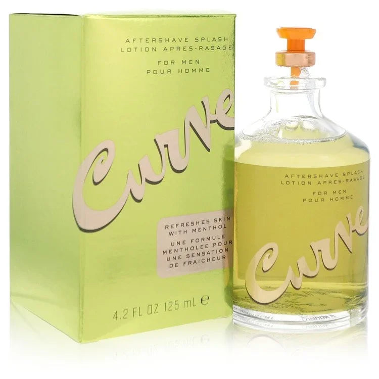 Liz Claiborne Curve Cologne bottle — fresh green aromatic men’s Eau de Cologne with juniper berries, lavender, lemon, pineapple, cactus, ginger, violet, amber, musk, sandalwood, and vetiver.
