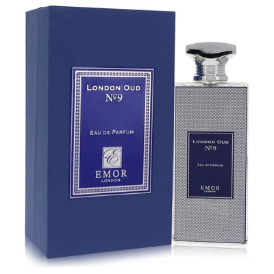 EMOR London Eau de Parfum bottle and packaging on a white background