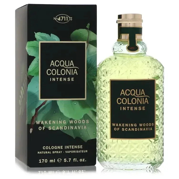 4711 Acqua Colonia Wakening Woods Of Scandinavia perfume bottle and box