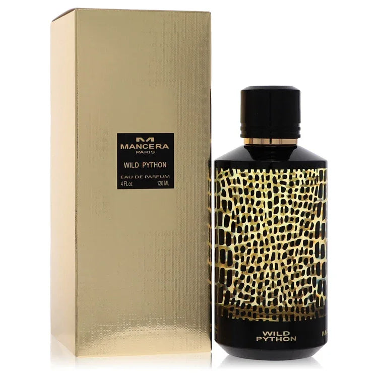 Mancera Wild Python perfume bottle and packaging on a white background
