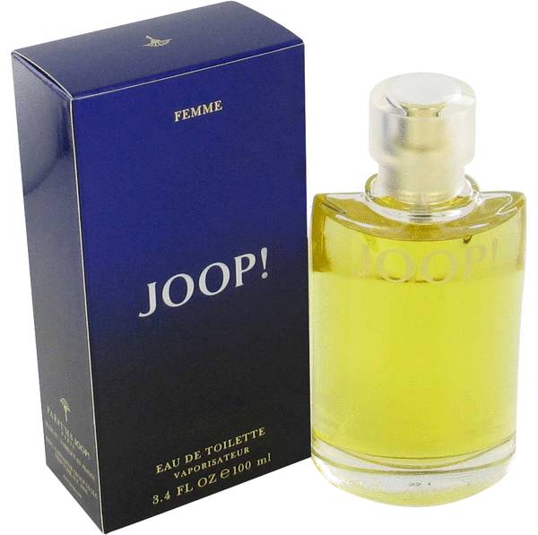 Joop! Femme Eau de Toilette bottle - rich oriental floral fragrance with aldehydes, bergamot, rose, jasmine, sandalwood, amber, and civet
