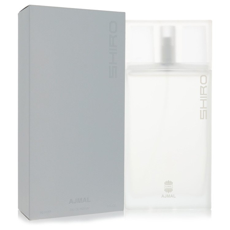 SHIRO perfume bottle and packaging on a white background