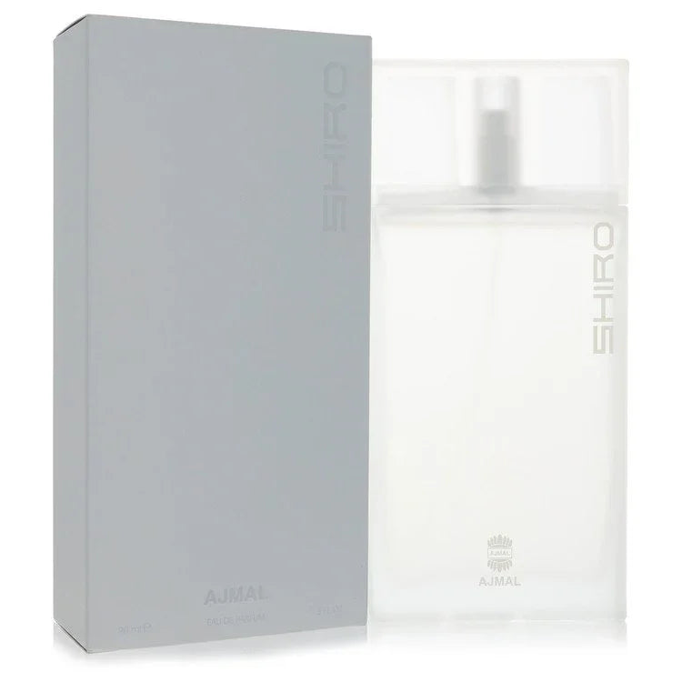 SHIRO perfume bottle and packaging on a white background