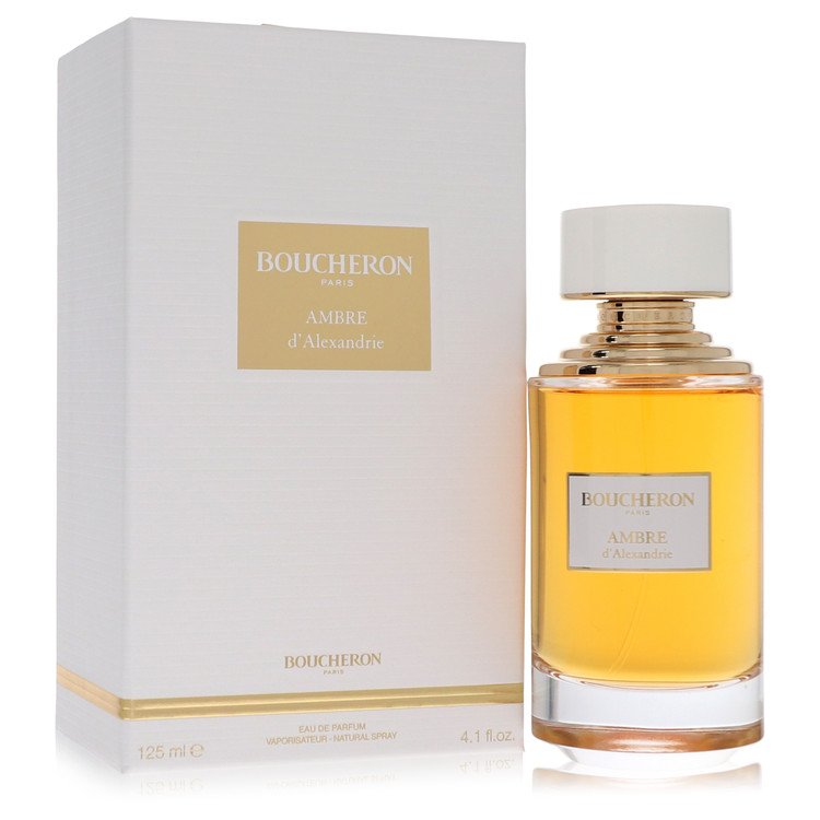 Boucheron perfume bottle and packaging on a white background