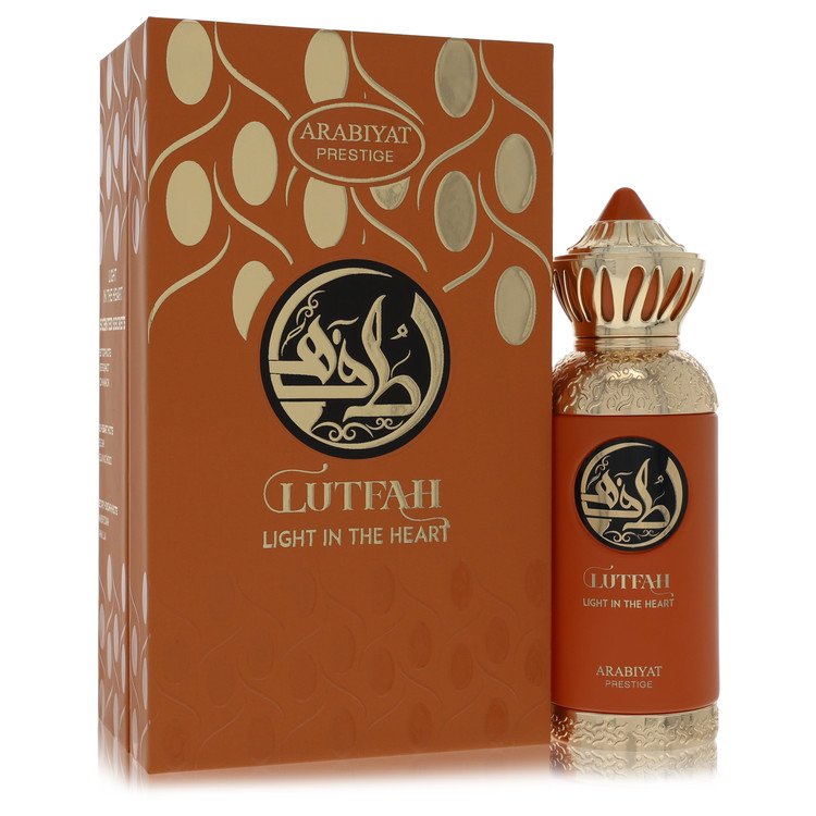 Arabiyat Prestige Lutfah Light In the Heart cologne bottle by Arabiyat Prestige — Oriental woody fragrance with citrus, bergamot, lemon, rose, jasmine, spices, amber, patchouli, and sandalwood notes