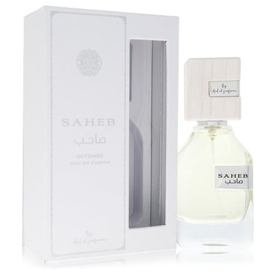 Ard Al Zaafaran Saheb Intense Eau de Parfum bottle — luxury masculine citrus aromatic fragrance featuring zesty citron, fresh ginger, and Chinese black tea notes