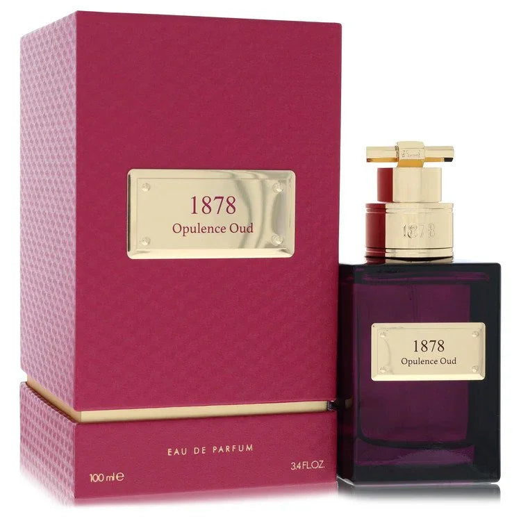 Atralia 1878 Opulence Oud EDP bottle showing oriental woody notes saffron black pepper cardamom oud rose jasmine sandalwood patchouli ambergris