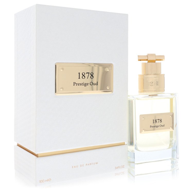 1878 Prestige Oud perfume bottle and packaging on a white background