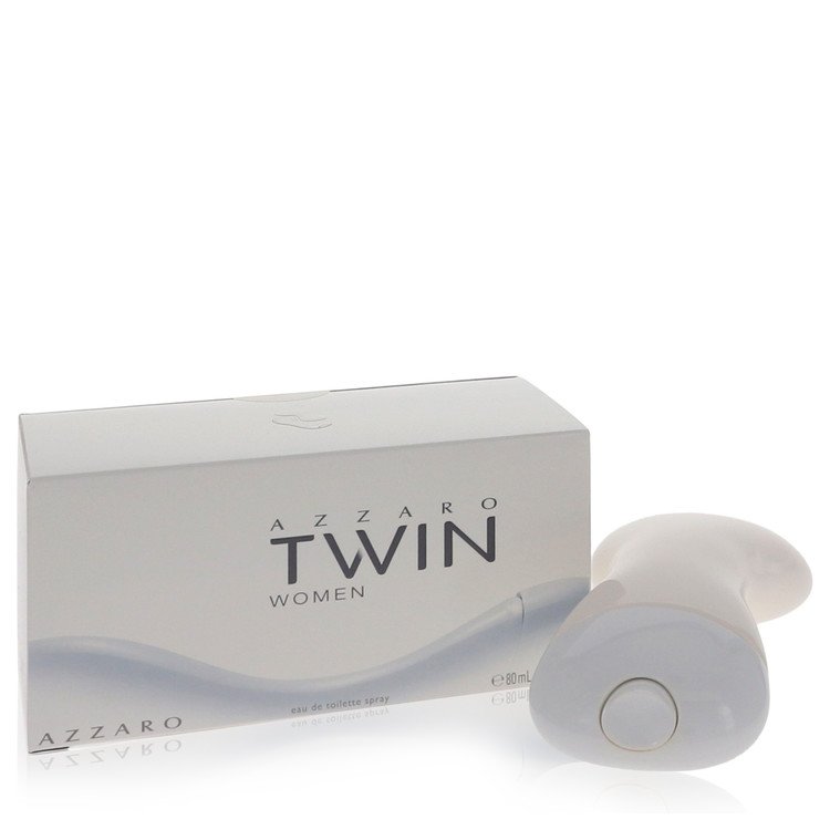 Azzaro Twin Women perfume bottle and packaging on a white background