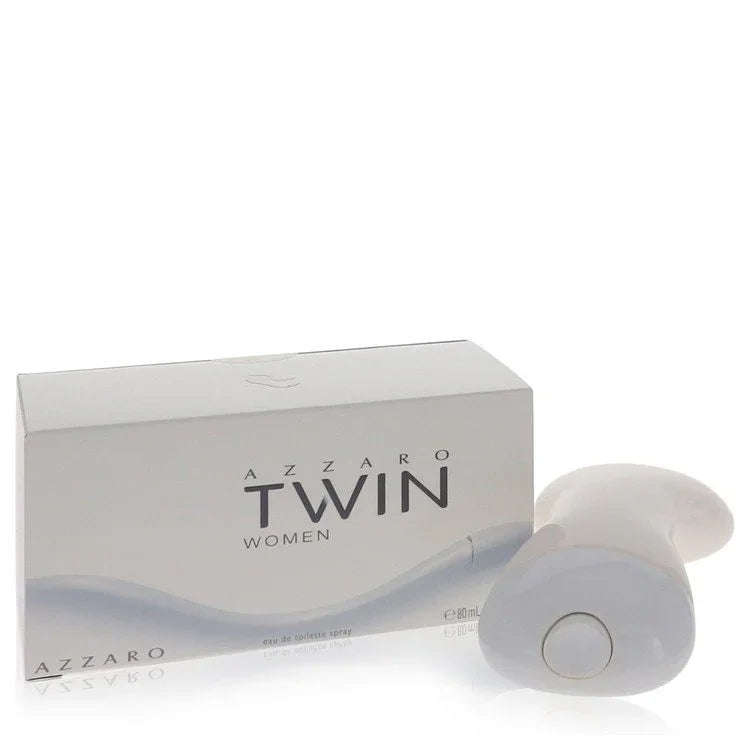 Azzaro Twin Women perfume bottle and packaging on a white background