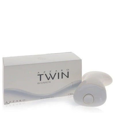 Azzaro Twin Women perfume bottle and packaging on a white background