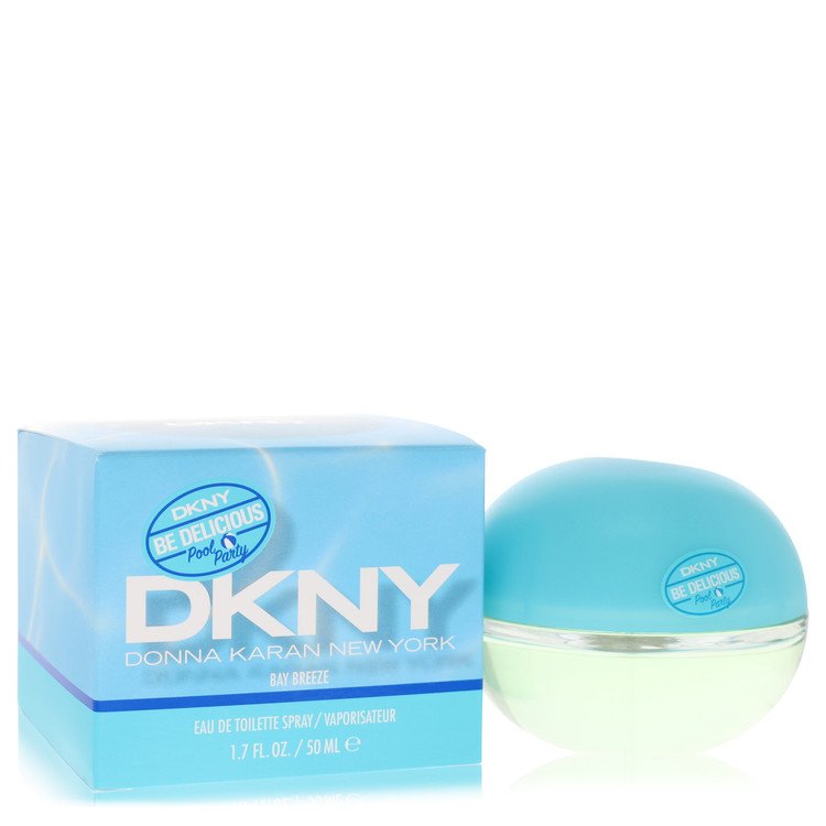 DKNY perfume bottle and packaging on a white background