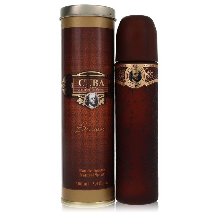 Cuba Brown Eau de Toilette packaging on a white background