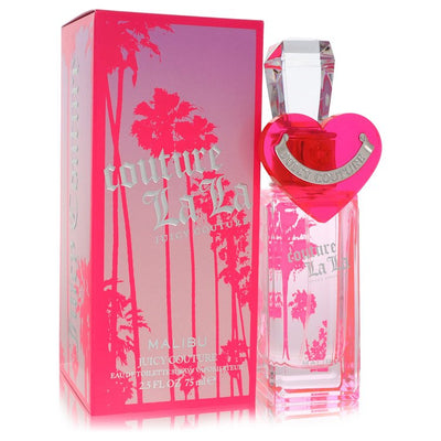 Juicy Couture Couture La La Malibu Perfume bottle with mandarin, guava, green apple, flowers, sugar, musk and white wood
