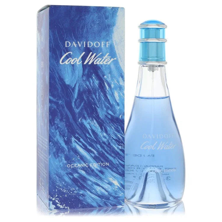 Davidoff Cool Water perfume bottle and packaging on a white background