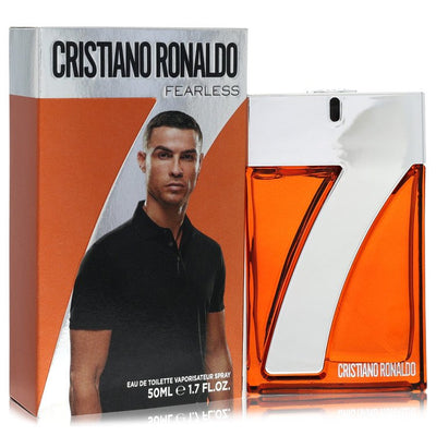 Cristiano Ronaldo CR7 Fearless bottle — woody spicy men’s cologne with grapefruit, bay leaf, longoza, nutmeg, cashmeran, vanilla and tonka