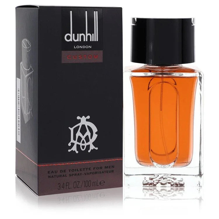 Dunhill men's perfume bottle and packaging on a white background