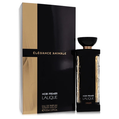 Elegance Animale Perfume bottle by Lalique — oriental floral fragrance with bergamot, pink pepper, rose, peony, sandalwood, musk and benzoin