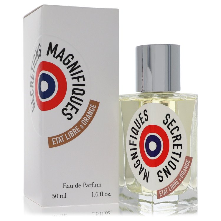 Etat Libre D'orange Secretions Magnifiques Perfume bottle — Woody marine lactonic unisex fragrance with marine accord, salt accord, aldehyde, blood accord, milk accord, adrenaline accord, sandalwood, iris, and opoponax
