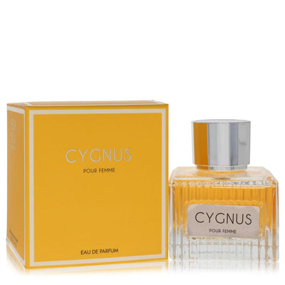Flavia Cygnus Pour Femme Perfume bottle — floral fruity women’s EDP with neroli, bergamot, mandarin, mango, grapefruit, violet leaf, orange blossom, musk, cedar, amber, and sandalwood