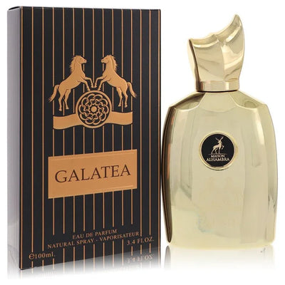 Maison Alhambra Galatea bottle - aromatic leather perfume with fruits, mate, rose, orris, vanilla, cedar and vetiver