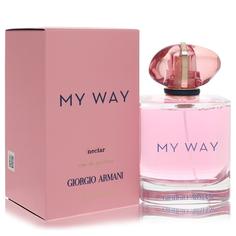 Giorgio Armani 'My Way' perfume bottle and packaging on a white background
