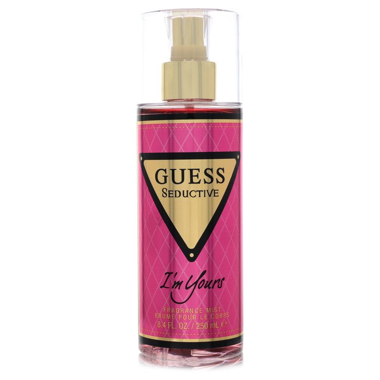 Guess Seductive I'm Yours bottle - floral perfume with passionfruit, peony, orchid, patchouli, vanilla and musk