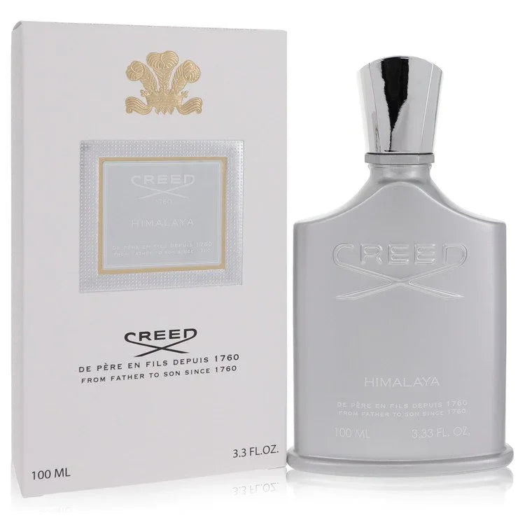 Creed Himalaya perfume bottle and packaging on a white background