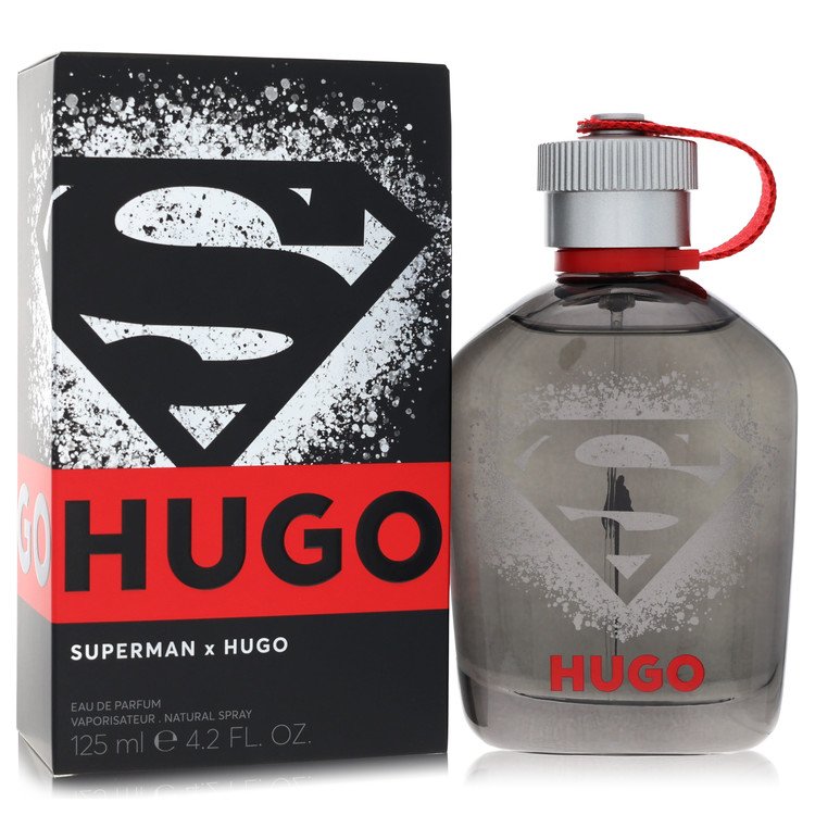 Hugo X Superman Cologne bottle by Hugo Boss — fresh aromatic woody fragrance with citrus notes, green accords, aromatic herbs, spicy nuances, woody notes, amber and musk