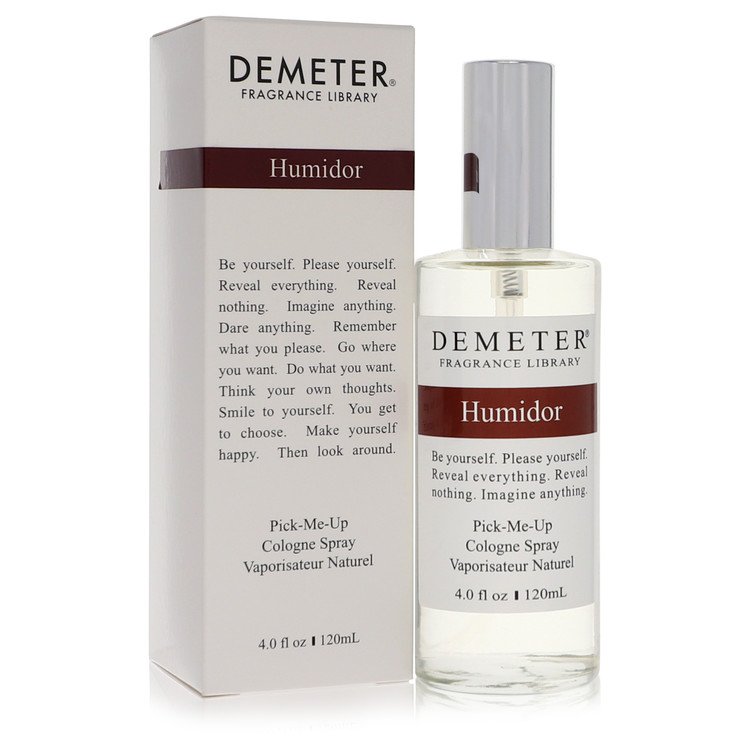 Demeter Humidor Cologne Spray bottle with tobacco, warm spices and cool ozone inspired by a professional walk-in cigar humidor