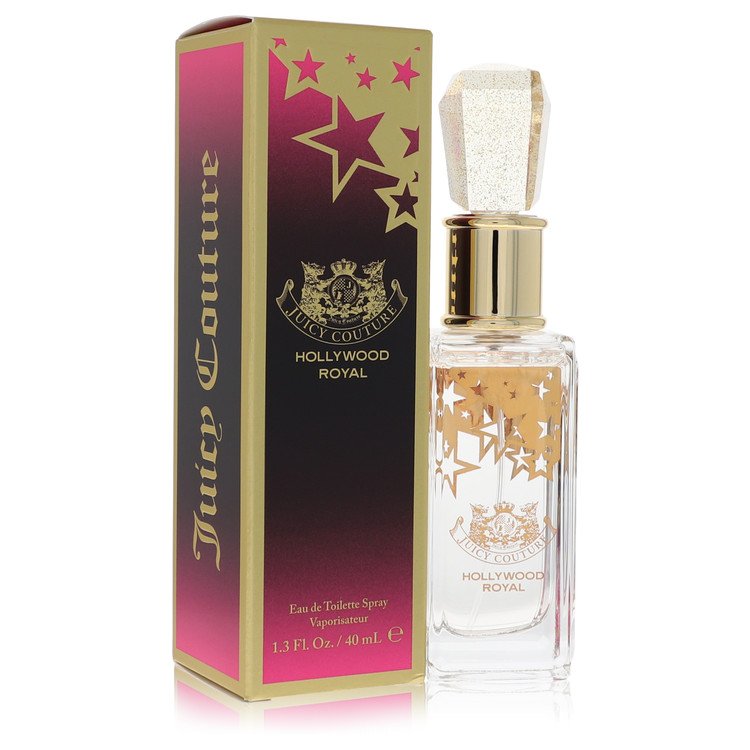 Juicy Couture Hollywood Royal Eau de Toilette bottle with candied apple, pear, white flowers, marshmallow and vanilla