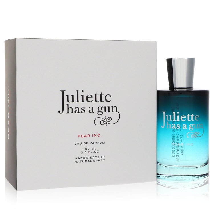Perfume bottle and packaging of 'Juliette has a gun' on a white background