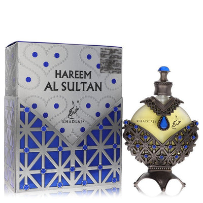 Khadlaj Hareem Al Sultan Blue 35 ml concentrated perfume oil with citrus, nectarine, jasmine, gardenia, freesia, woody notes, musk and amber
Show more lines
