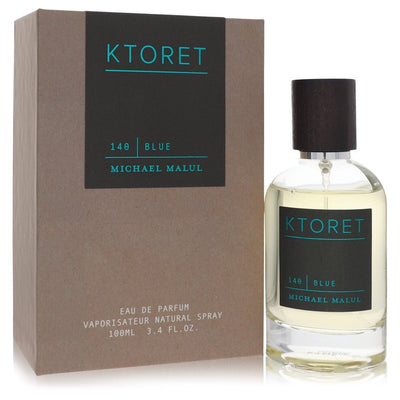 Michael Malul Ktoret 140 Blue Cologne bottle — fresh aquatic woody fragrance with bergamot, lemon, sea notes, lavender, and cedarwood.