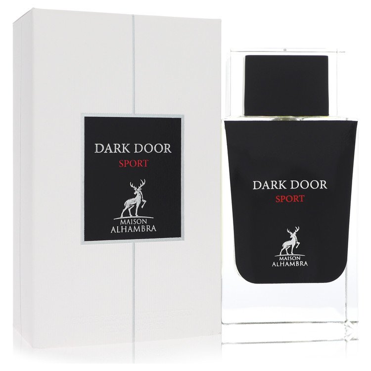 Dark Door Sport perfume bottle and packaging on a white background